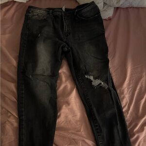 KanCan Signature Black Ankle Skinny Jeans